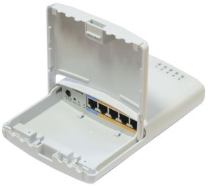 MikroTik RB750P-PBr2 - PowerBox - PoE Рутер за Външен Монтаж