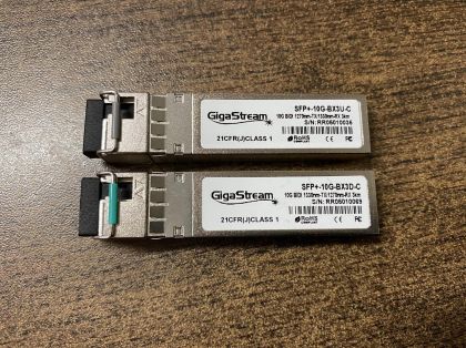 10G SFP+ GigaStream BIDI-10G-SFP-20 A и B - 3km single-mode Transceiver with DDM