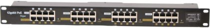 Gigabit POE panel 16 ports, 1U for rack 19