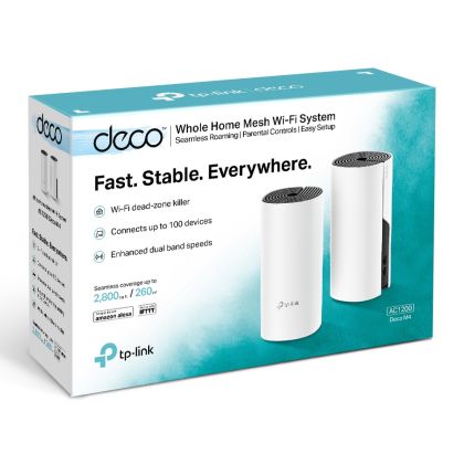 Deco M4 - Комплект от 2 или 3 устройства - AC1200 Gigabit Mesh Wi-Fi система за целия дом