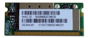 DCMA-81 miniPCI 802.11 a/b/g, 19dBm Wireless Card