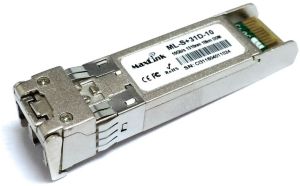 MaxLink 10G SFP+ optical module, SM, 1310nm, 10km, 2x LC connector, DDM