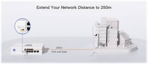 Wiking WK-PS210 PoE switch, 10x LAN/8x PoE, 76W