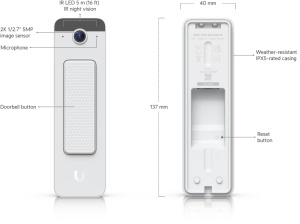 Ubiquiti UVC-Doorbell-Lite-W